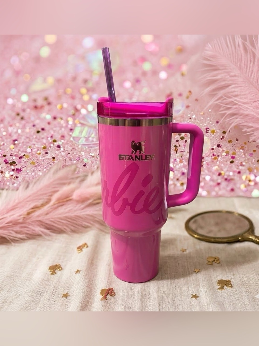 ✨ Stanley x Barbie 1959 Original Quencher 40 oz Limited Edition Pink 💖 🎀